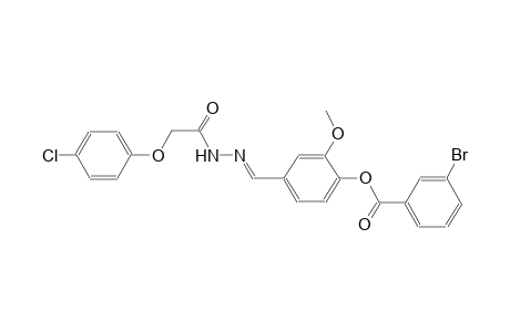 benzoic acid, 3-bromo-, 4-[(E)-[2-[2-(4-chlorophenoxy)acetyl]hydrazono]methyl]-2-methoxyphenyl ester