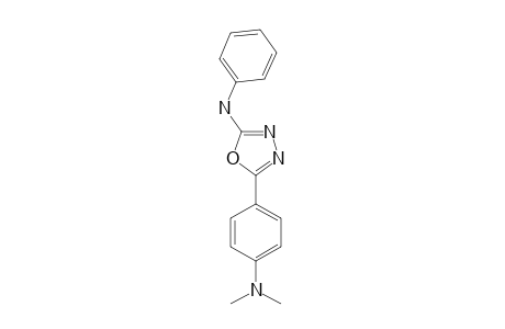2-(4-DIMETHYLAMINOPHENYL)-5-(PHENYLAMINO)-1,3,4-OXADIAZOLE