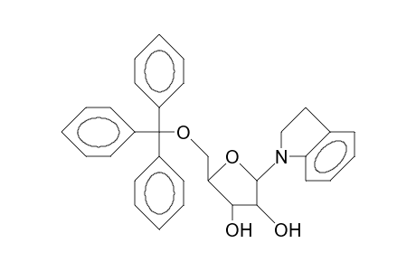 N-(5-O-Trityl-B-D-ribofuranosyl)-indoline