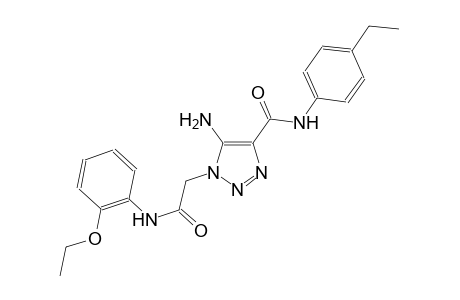 5-amino-1-[2-(2-ethoxyanilino)-2-oxoethyl]-N-(4-ethylphenyl)-1H-1,2,3-triazole-4-carboxamide