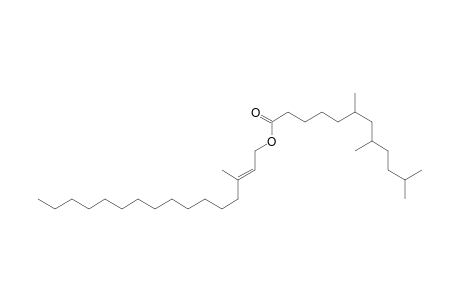 6,8,11-Trimethyldodecanoic Acid (2E)-3-Methylhexadec-2-enyl Ester