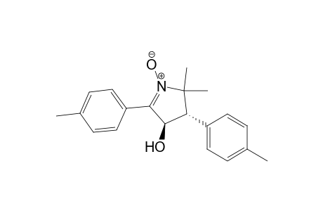 2H-Pyrrol-4-ol, 3,4-dihydro-2,2-dimethyl-3,5-bis(4-methylphenyl)-, 1-oxide, trans-