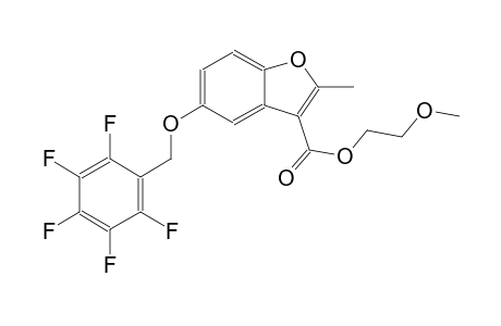 2-methoxyethyl 2-methyl-5-[(2,3,4,5,6-pentafluorobenzyl)oxy]-1-benzofuran-3-carboxylate