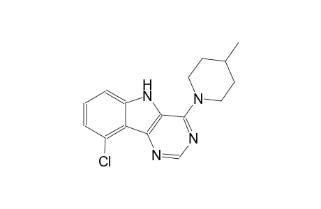 9-chloro-4-(4-methyl-1-piperidinyl)-5H-pyrimido[5,4-b]indole