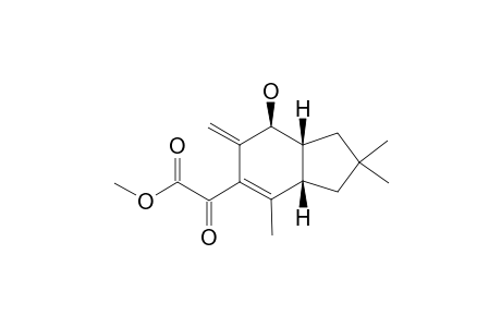 2-[(3aS,7S,7aR)-7-hydroxy-2,2,4-trimethyl-6-methylene-3,3a,7,7a-tetrahydro-1H-inden-5-yl]-2-keto-acetic acid methyl ester