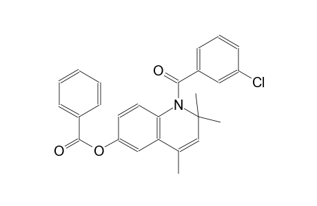 1-(3-Chlorobenzoyl)-2,2,4-trimethyl-1,2-dihydro-6-quinolinyl benzoate