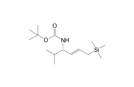 (S,E)-1-Isopropyl-4-trimethylsilanyl-but-2-enyl-carbamic acid tert-butyl ester