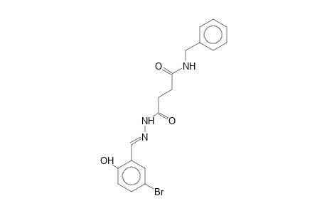N-Benzyl-4-[(2E)-2-(5-bromo-2-hydroxybenzylidene)hydrazino]-4-oxobutanamide