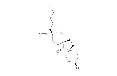 TRANS-11-HYDROXY-7-OXO-3-PENTYL-DISPIRO-[5.1.5.2]-PENTADECAN-CIS-3-CARBONITRILE