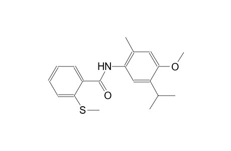 benzamide, N-[4-methoxy-2-methyl-5-(1-methylethyl)phenyl]-2-(methylthio)-
