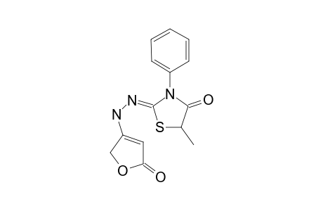 5-METHYL-3-PHENYL-1,3-THIAZOLIDINE-2,4-DIONE-2-[(5-OXO-2,5-DIHYDROFURAN-3-YL)-HYDRAZONE]