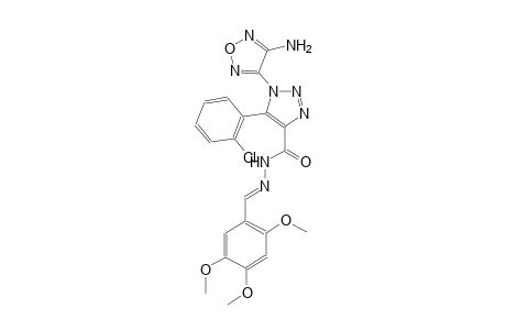 1-(4-amino-1,2,5-oxadiazol-3-yl)-5-(2-chlorophenyl)-N'-[(E)-(2,4,5-trimethoxyphenyl)methylidene]-1H-1,2,3-triazole-4-carbohydrazide