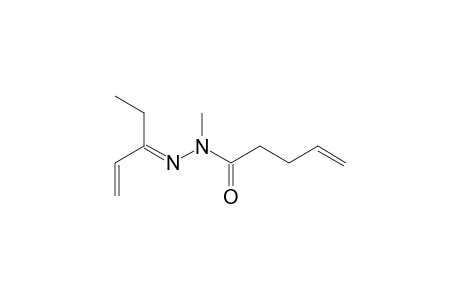 Ethylacrolein N-(pent-4-enoyl)-N-methylhydrazone