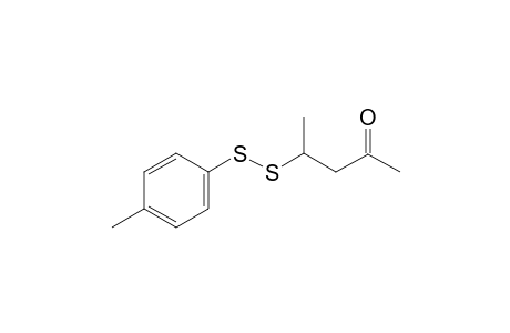4-(4-methylphenyldisulfanyl)pentan-2-one