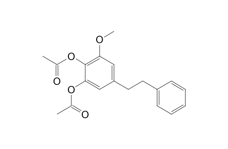 1,2-Benzenediol, 3-methoxy-5-(2-phenylethyl)-, diacetate