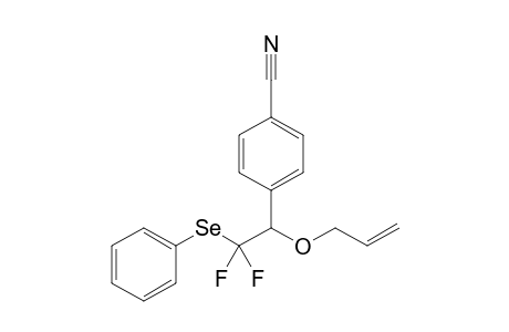 4-(2,2-difluoro-2-phenylselanyl-1-prop-2-enoxyethyl)benzonitrile