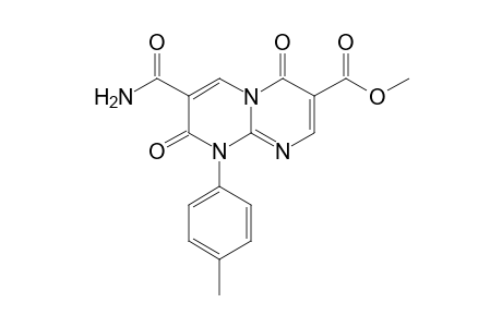 7-Methoxycarbonyl-3-carbamoyl-1-p-tolyl-1H-pyrimido[1,2-a]pyrimidine-2,6-dione