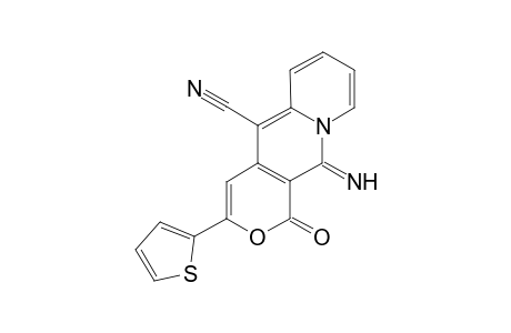 5-Cyano-11-imino-3-(2-thienyl)pyrano[4,3-b]quinolizine-1-one