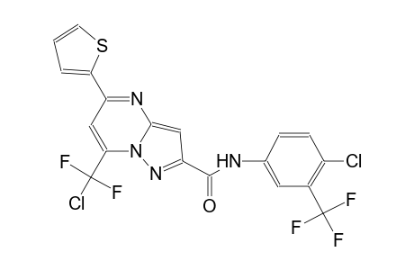 pyrazolo[1,5-a]pyrimidine-2-carboxamide, 7-(chlorodifluoromethyl)-N-[4-chloro-3-(trifluoromethyl)phenyl]-5-(2-thienyl)-