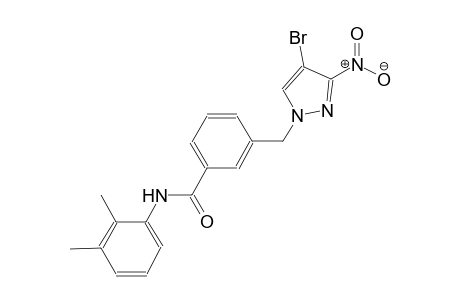 3-[(4-bromo-3-nitro-1H-pyrazol-1-yl)methyl]-N-(2,3-dimethylphenyl)benzamide