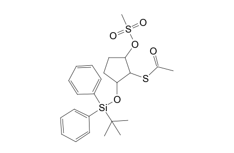 3-tert-Butyldiphenylsilyloxy-2-acetylthiocyclopentyl mesylate