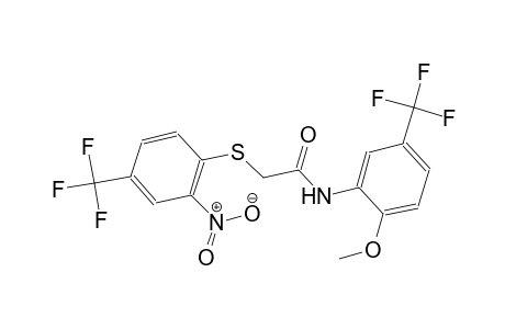 acetamide, N-[2-methoxy-5-(trifluoromethyl)phenyl]-2-[[2-nitro-4-(trifluoromethyl)phenyl]thio]-