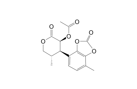 2-Acetylcalopin-7,8-carbonate