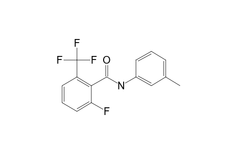 2-Fluoro-6-trifluoromethylbenzamide, N-(3-methylphenyl)-