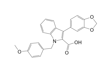 3-(3,4-methylenedioxyphenyl)-1-(4-methoxybenzyl)indole-2-carboxylic acid
