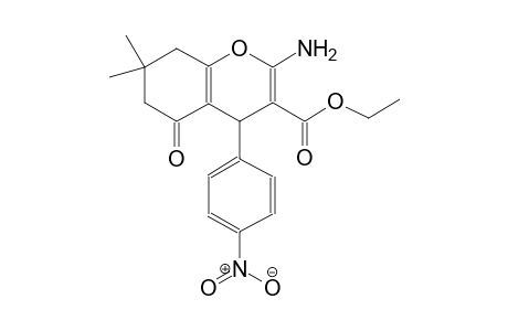 ethyl 2-amino-7,7-dimethyl-4-(4-nitrophenyl)-5-oxo-5,6,7,8-tetrahydro-4H-chromene-3-carboxylate