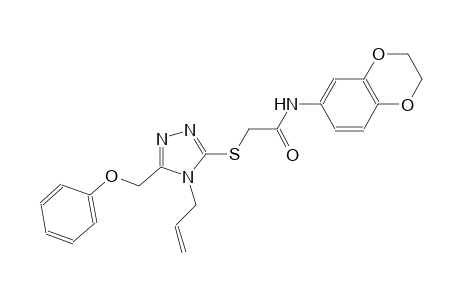 2-{[4-allyl-5-(phenoxymethyl)-4H-1,2,4-triazol-3-yl]sulfanyl}-N-(2,3-dihydro-1,4-benzodioxin-6-yl)acetamide