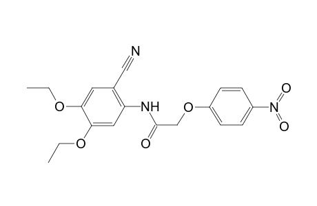 N-(2-cyano-4,5-diethoxy-phenyl)-2-(4-nitrophenoxy)acetamide