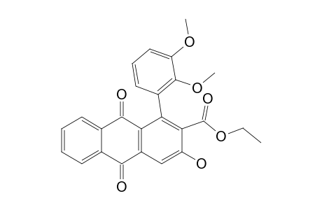 1-(2,3-DIMETHOXYPHENYL)-2-ETHOXYCARBONYL-3-HYDROXY-9,10-ANTHRAQUINONE