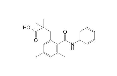 2-(PHENYLCARBAMOYL)-alpha,alpha,3,5-TETRAMETHYLHYDROCINNAMIC ACID