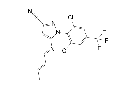 5-((E)-((E)-But-2-enylidene)amino)-1-(2,6-dichloro-4-(trifluoromethyl)phenyl)-1H-pyrazole-3-carbonitrile