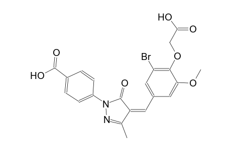 4-{(4Z)-4-[3-bromo-4-(carboxymethoxy)-5-methoxybenzylidene]-3-methyl-5-oxo-4,5-dihydro-1H-pyrazol-1-yl}benzoic acid