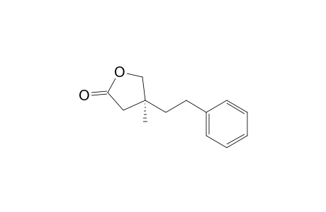(S)-(+)-4-Methyl-4-(2-phenylethyl)dihydrofuran-2-one