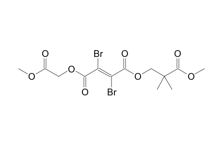 (E)-2,3-dibromo-2-butenedioic acid O1-(3-methoxy-2,2-dimethyl-3-oxopropyl) ester O4-(2-methoxy-2-oxoethyl) ester