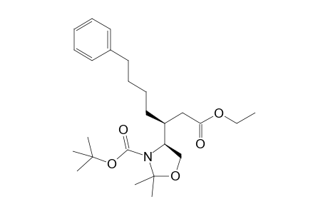 (4S,1'S)-(1'-Ethoxycarbonylmethyl-5'-phenylpentyl)-2,2-dimethyloxazolidine-3-carboxylic acid tert-butyl ester
