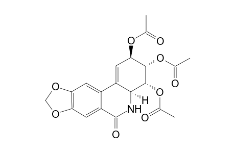 (2R,3S,4R,4aS)-6-oxo-2,3,4,4a,5,6-hexahydro-[1,3]dioxolo[4,5-j]phenanthridine-2,3,4-triyl triacetate