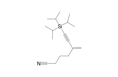 5-Methylene-7-(triisopropylsilyl)hept-6-ynenitrile