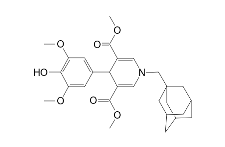 1-(1-adamantylmethyl)-4-(4-hydroxy-3,5-dimethoxy-phenyl)-4H-pyridine-3,5-dicarboxylic acid dimethyl ester