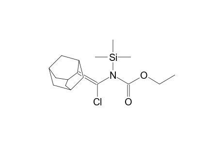 Carbamic acid, (chlorotricyclo[3.3.1.13,7]decylidenemethyl)(trimethy lsilyl)-, ethyl ester