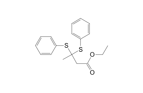 3,3-bis(phenylthio)butanoic acid ethyl ester