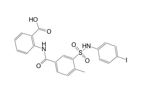 benzoic acid, 2-[[3-[[(4-iodophenyl)amino]sulfonyl]-4-methylbenzoyl]amino]-