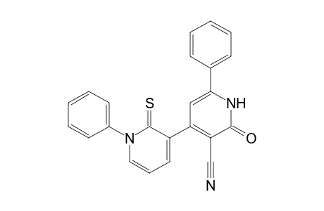 2-keto-6-phenyl-4-(1-phenyl-2-thioxo-3-pyridyl)-1H-pyridine-3-carbonitrile