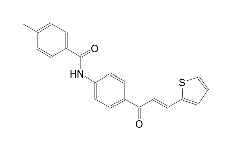 4-methyl-N-{4-[(2E)-3-(2-thienyl)-2-propenoyl]phenyl}benzamide
