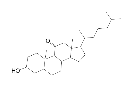 Cholestan-11-one, 3-hydroxy-, (3.beta.,5.alpha.,8.alpha.,14.beta.)-
