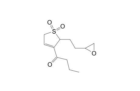 1-Butanone, 1-[2,5-dihydro-2-(2-oxiranylethyl)-3-thienyl]-, S,S-dioxide