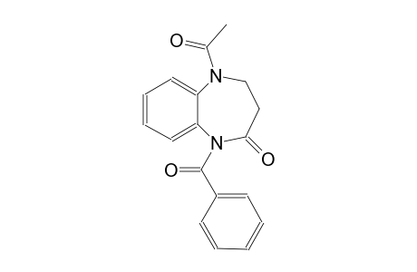 2H-1,5-benzodiazepin-2-one, 5-acetyl-1-benzoyl-1,3,4,5-tetrahydro-